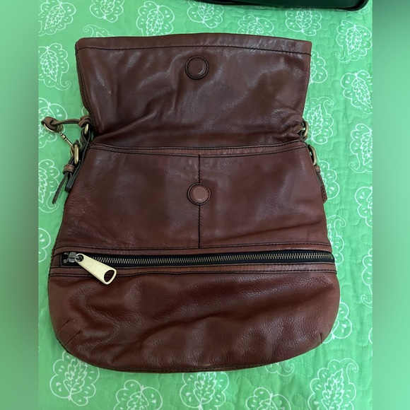 Fossil Bags Used Vintage Fossil Leather Shoulder Bag Poshmark